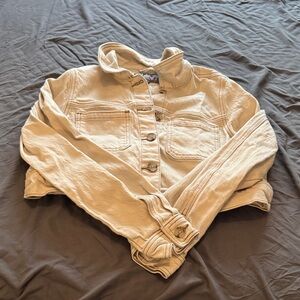 Torrid yellow size 00 Cropped Button-Front Jacket